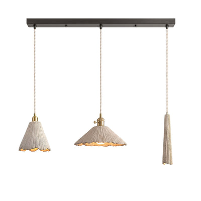 Raw Texture Cement Pendant Light Collection for Dining Room & Living Room