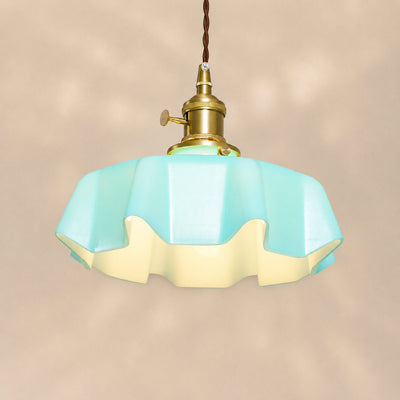 Pleated Glass Pendant Light Collection