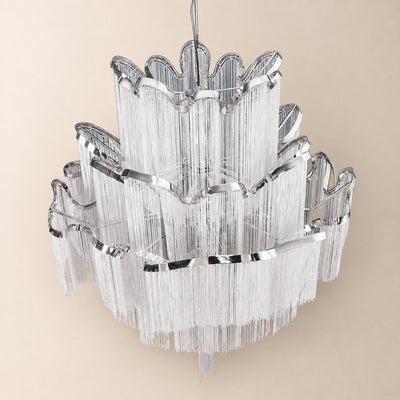 Tricolordeer Cascade Round and Linear Chandelier