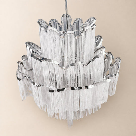 Tricolordeer Cascade Round and Linear Chandelier