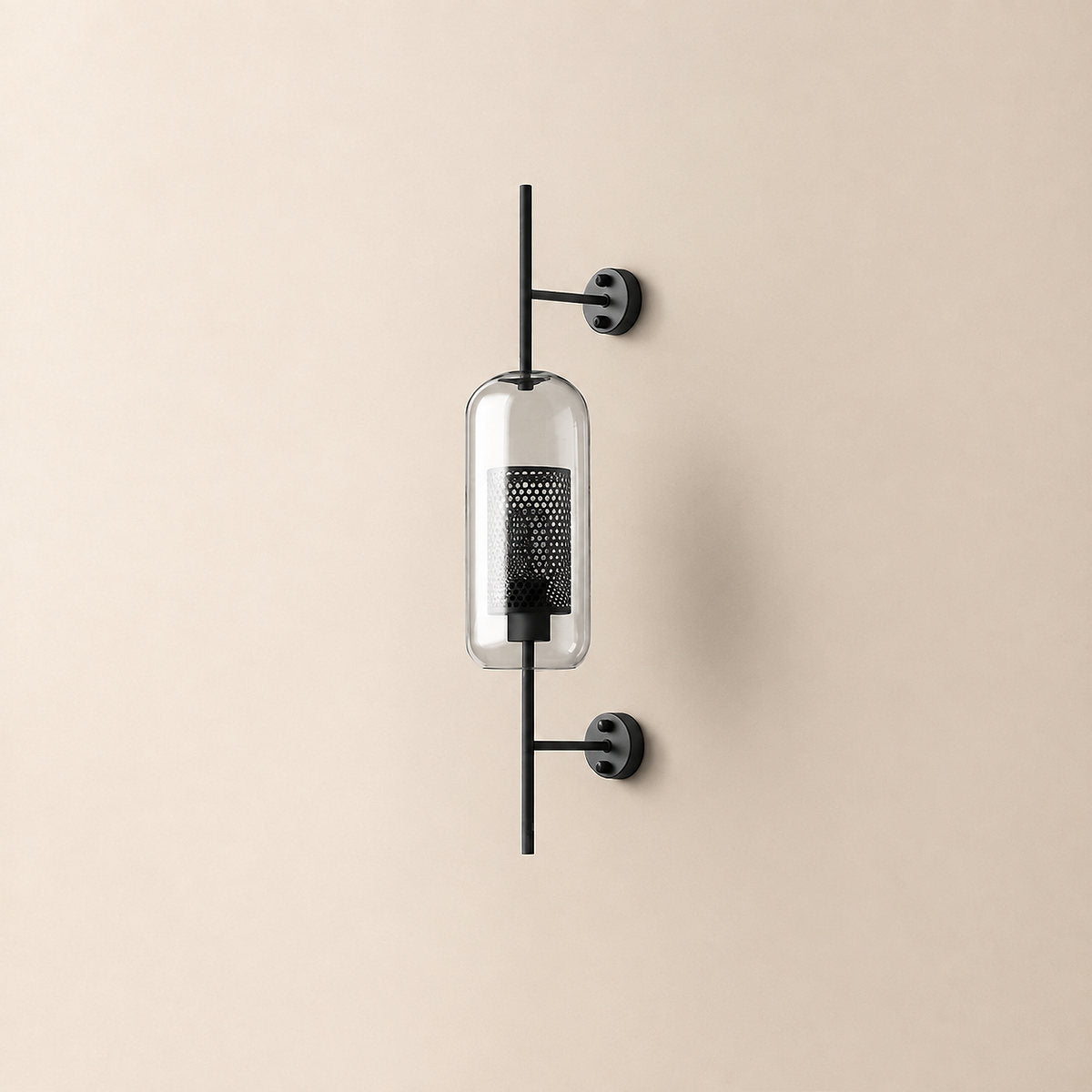 Chiswick Glass Wall Lamp, 5.1~9.8-Inch x H 21.6~30.7-Inch, Copper plating for Living Room & Dining Room