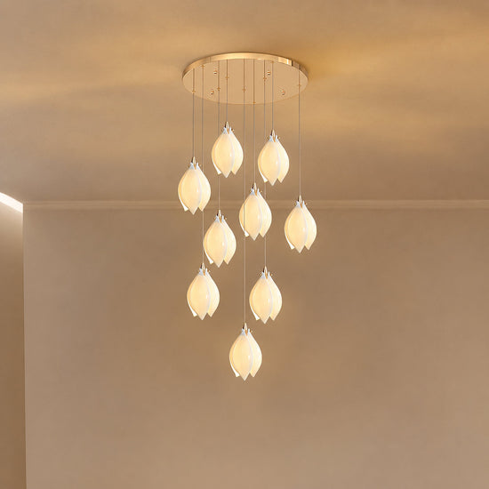 Petal Pendant Light with Versatile Configurations