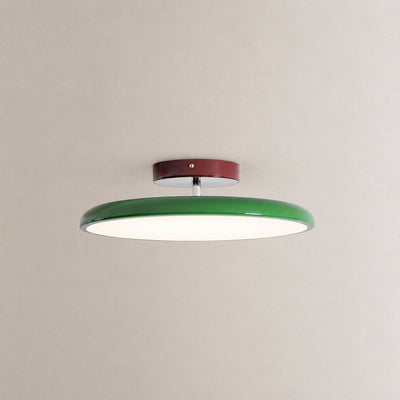 Drift Adjustable Ceiling Light, 11.8~19.7-Inch x H 3.5-Inch, Green, Triac Warm Dimming for Living Room & Bedroom