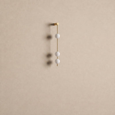 Vertical Balls Wall Lamp, 4.7-Inch x H 40.6~72.8-Inch, Triac Warm Dimming for Living Room & Dining Room
