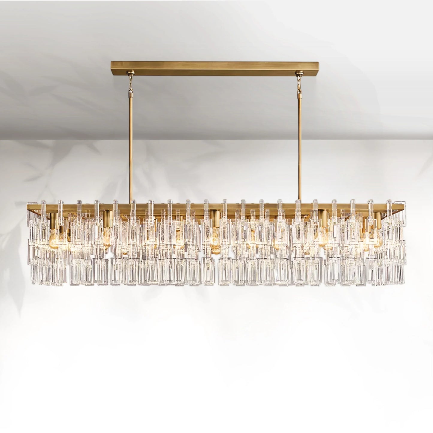 Marigan Crystal Rectangle Chandelier 60"