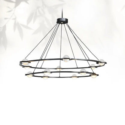 Eclatamt Two-Tier Round Chandelier
