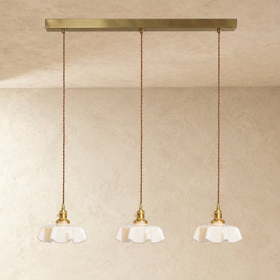 Pleated Glass Pendant Light Collection