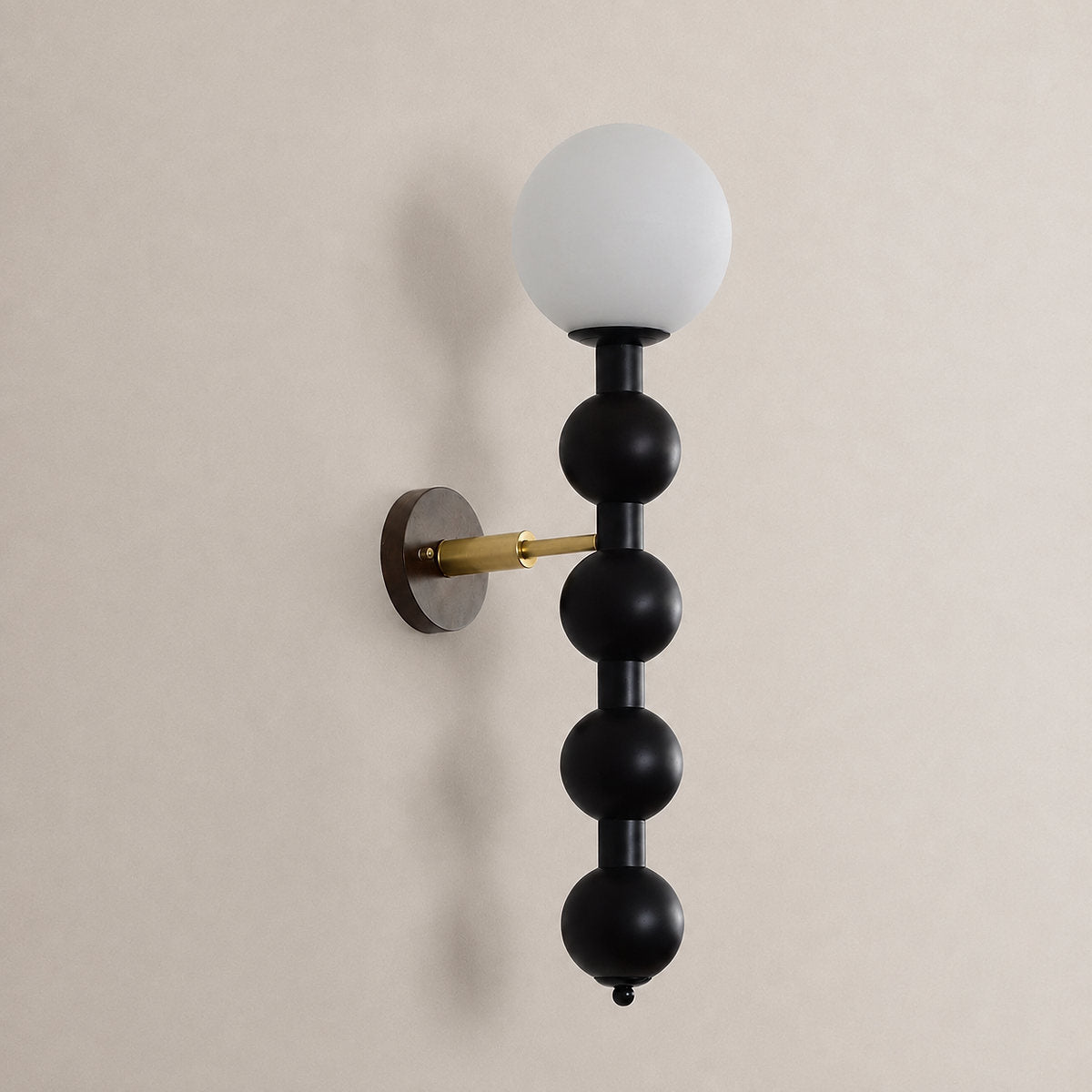 Bubbly Wall Lamp, Walnut for Living Room