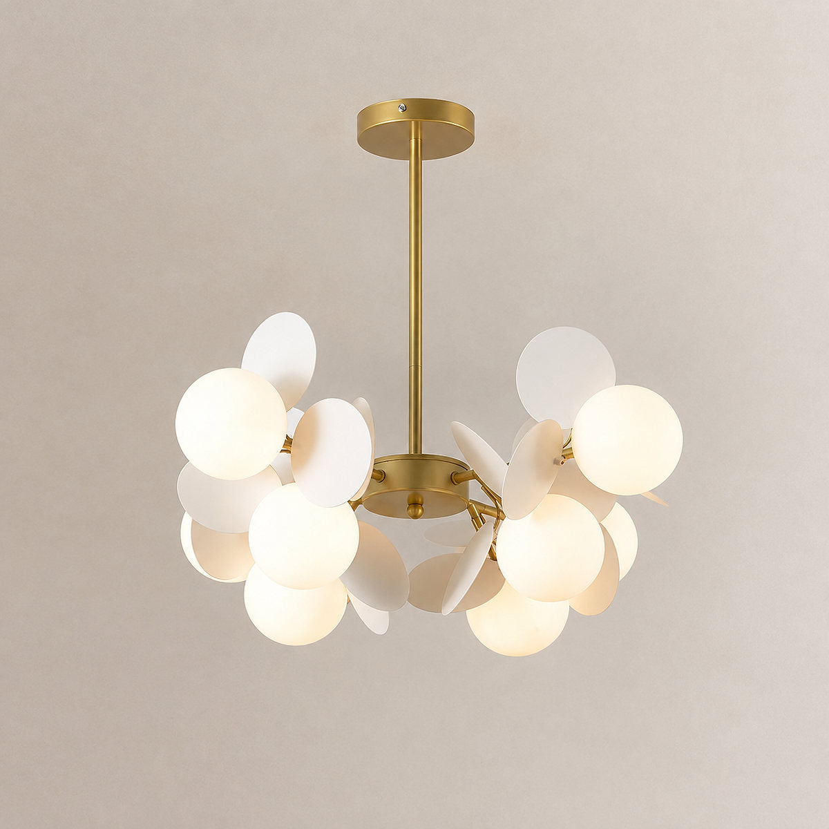 Tricolordeer Botanical Branching Glass Tree Chandelier