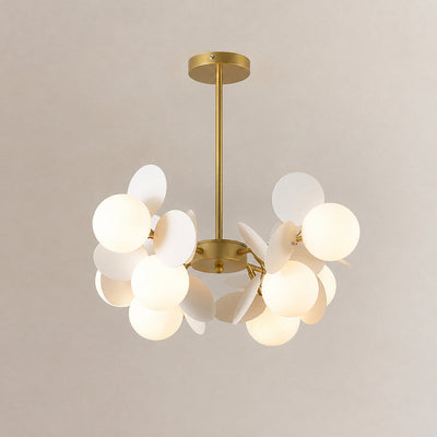 Tricolordeer Botanical Branching Glass Tree Chandelier