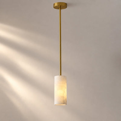 Tricolordeer Three-Light Alabaster Chandelier Nickel