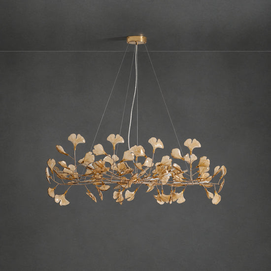 Tricolordeer Botanical Linear Multi-Light Chandelier