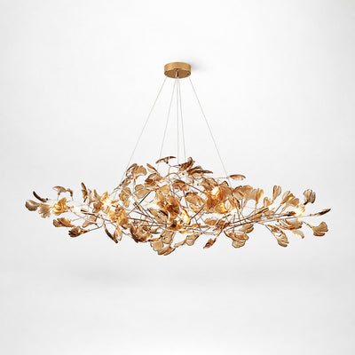 Tricolordeer Botanical Linear Multi-Light Chandelier