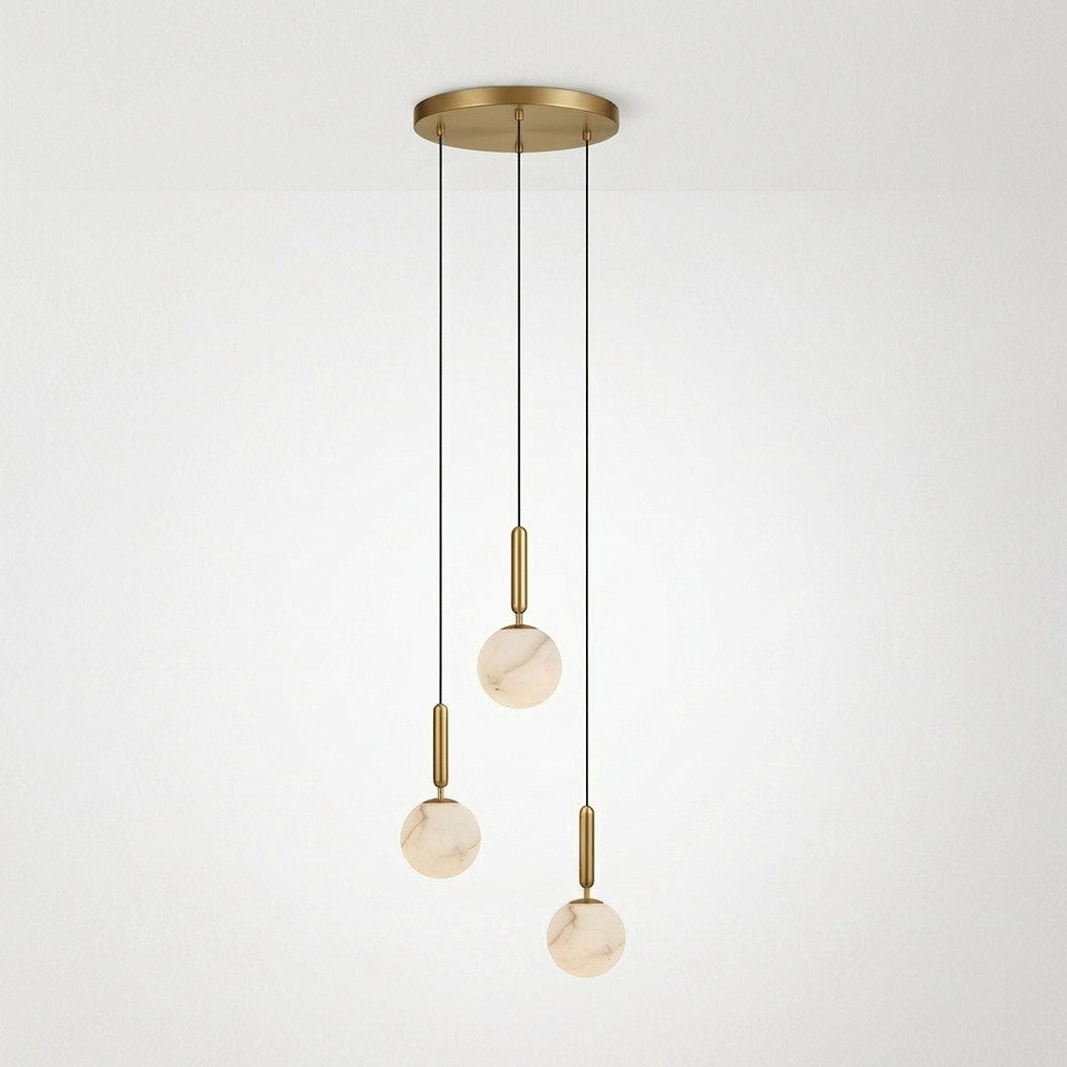 Alabaster Globe Pendant Light Collection for Dining Room & Living Room