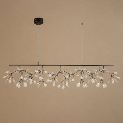 Firefly-Glow Black LED Branch Chandelier