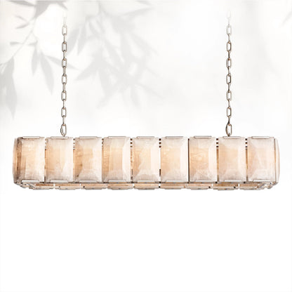 Harlows Calcite Rectangular Chandelier