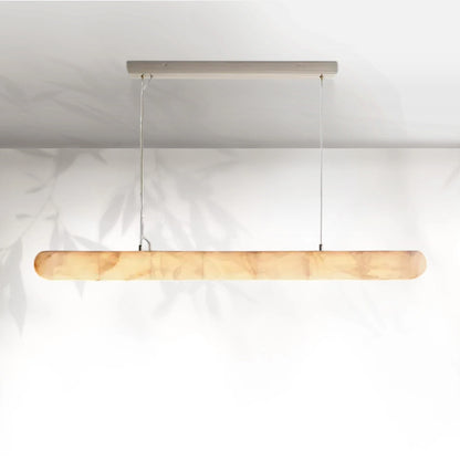 Rivaga Lisse Alabaster Linear Chandelier 60" 80"