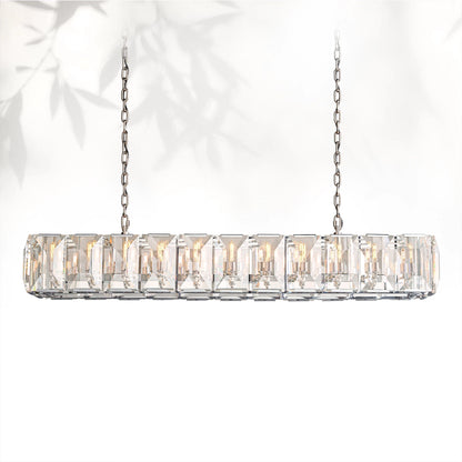 Harlows Crystal Rectangle Chandelier