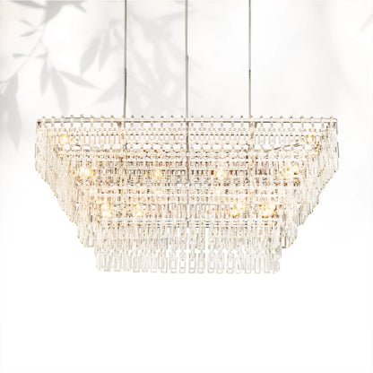 Marigan Multi-Tier Rectangular Chandelier 60" 72"