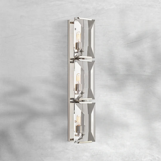 Harlew Crystal Triple Wall Lamp