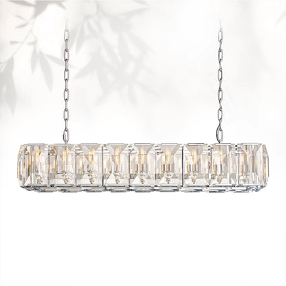 Harlows Crystal Rectangle Chandelier