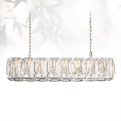 Harlows Crystal Rectangle Chandelier