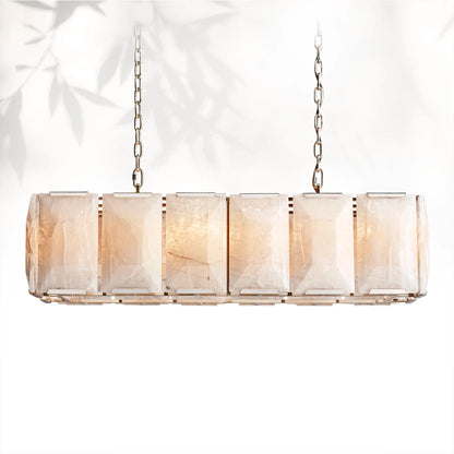 Harlows Calcite Rectangular Chandelier