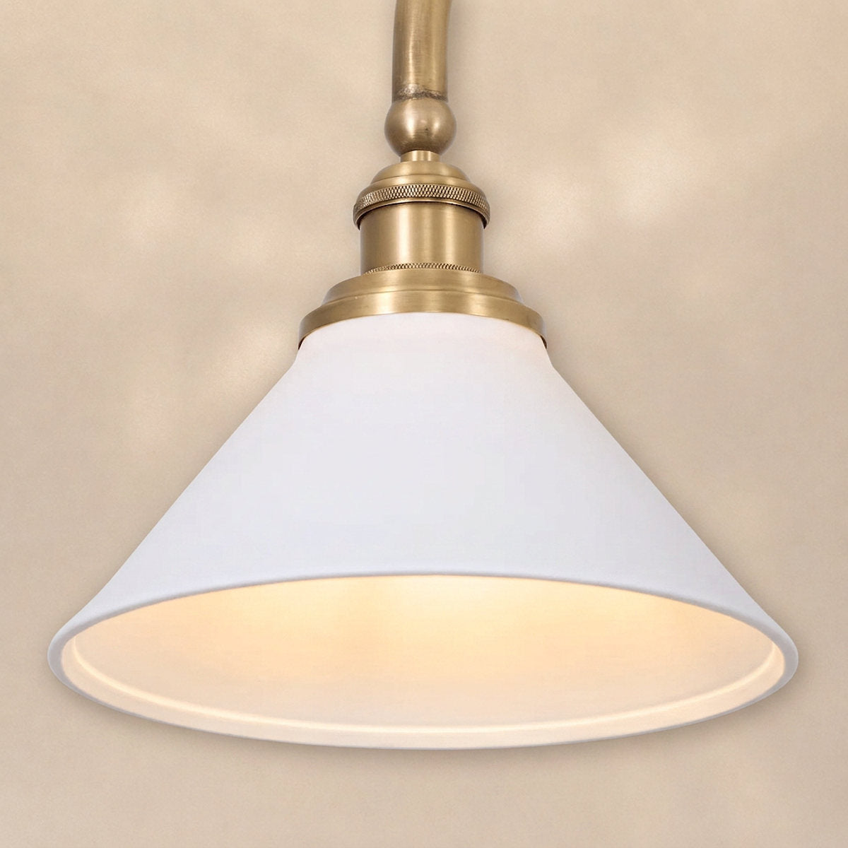 2-Light Linear Brass Pendant Lamp