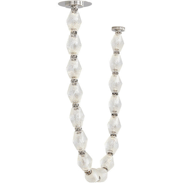 Luxury Crystal Beaded Long Chandelier for High Ceiling 12ft/10ft（customize）