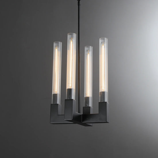 Cannel Glass Round Chandelier