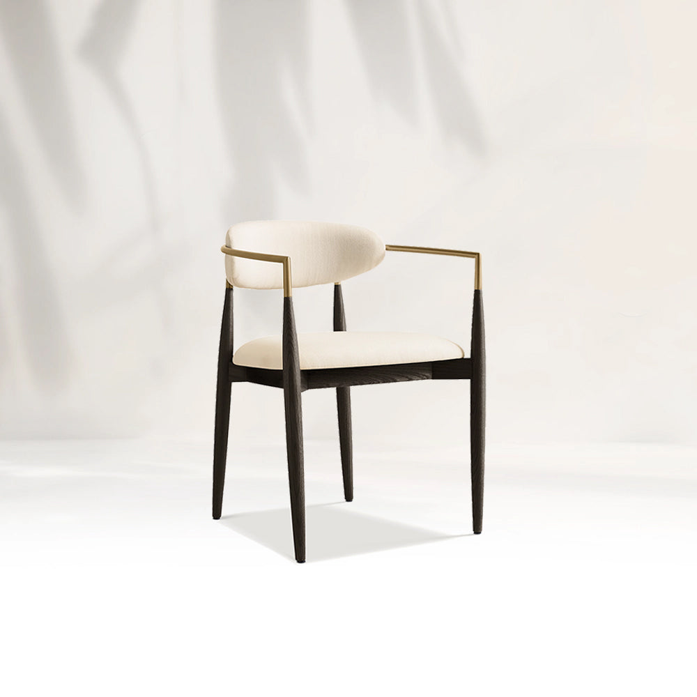 Arnod Fabric Dining Armchair