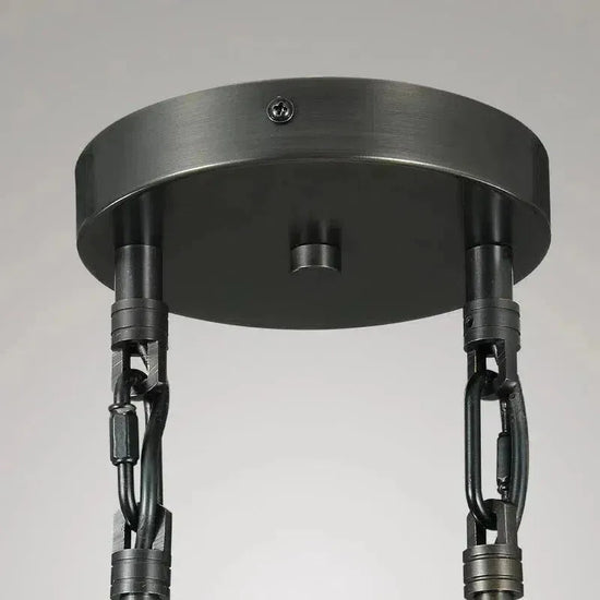 Soltaire Raindrop Round Chandelier 2-Light 5"