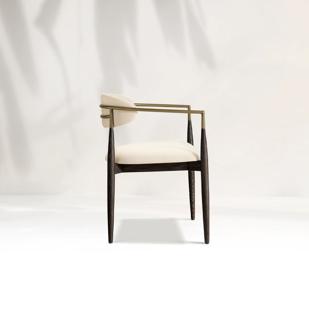 Arnod Fabric Dining Armchair