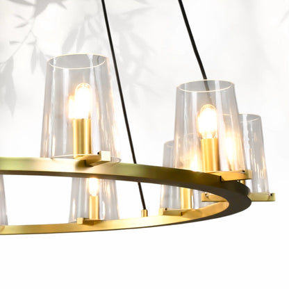 Paricia Glass Round Chandelier 36" 48" 60"