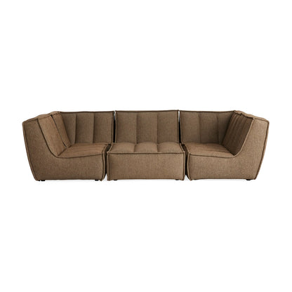 Perto Outdoor Six-Piece Pit Sectional