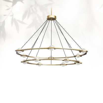 Eclatamt Two-Tier Round Chandelier