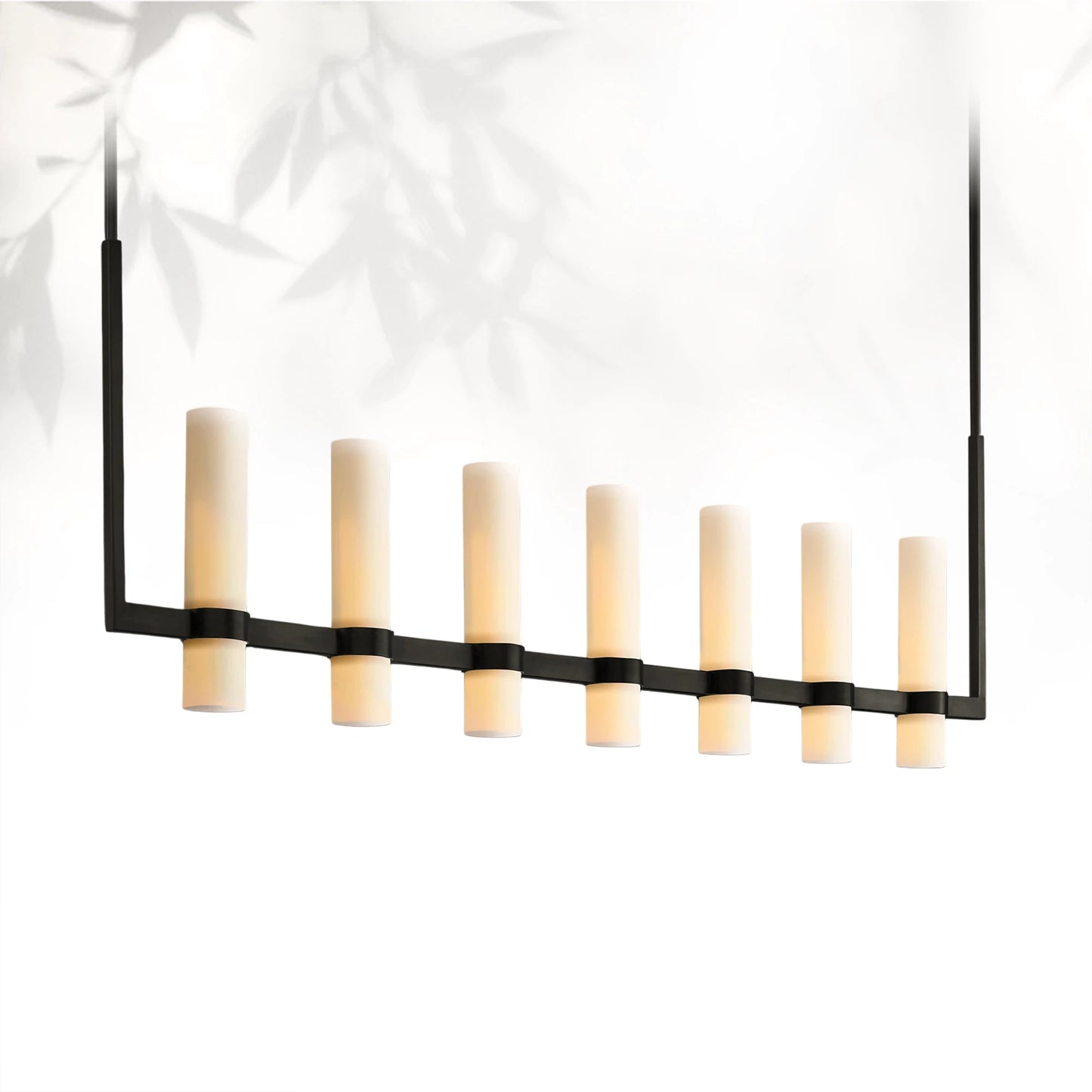 Lavelle Linear Milk Glass Chandelier