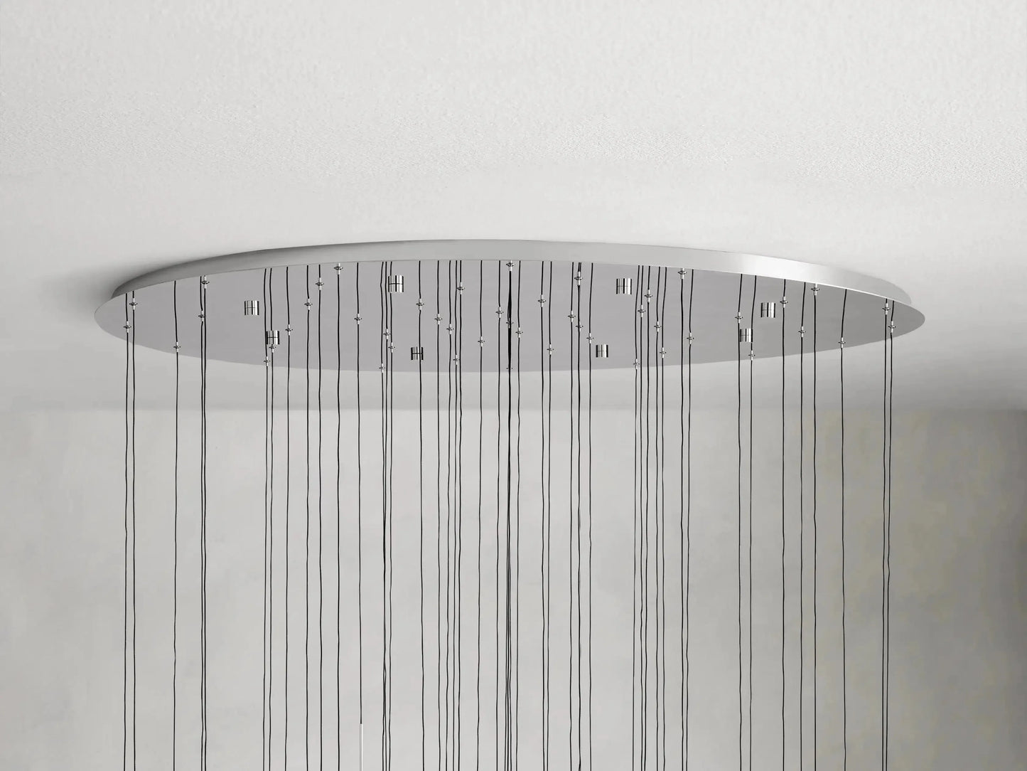 Soltaire Raindrop Round Chandelier 58"W