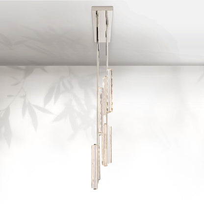 Aedubon Crystal Linear Chandelier 54"