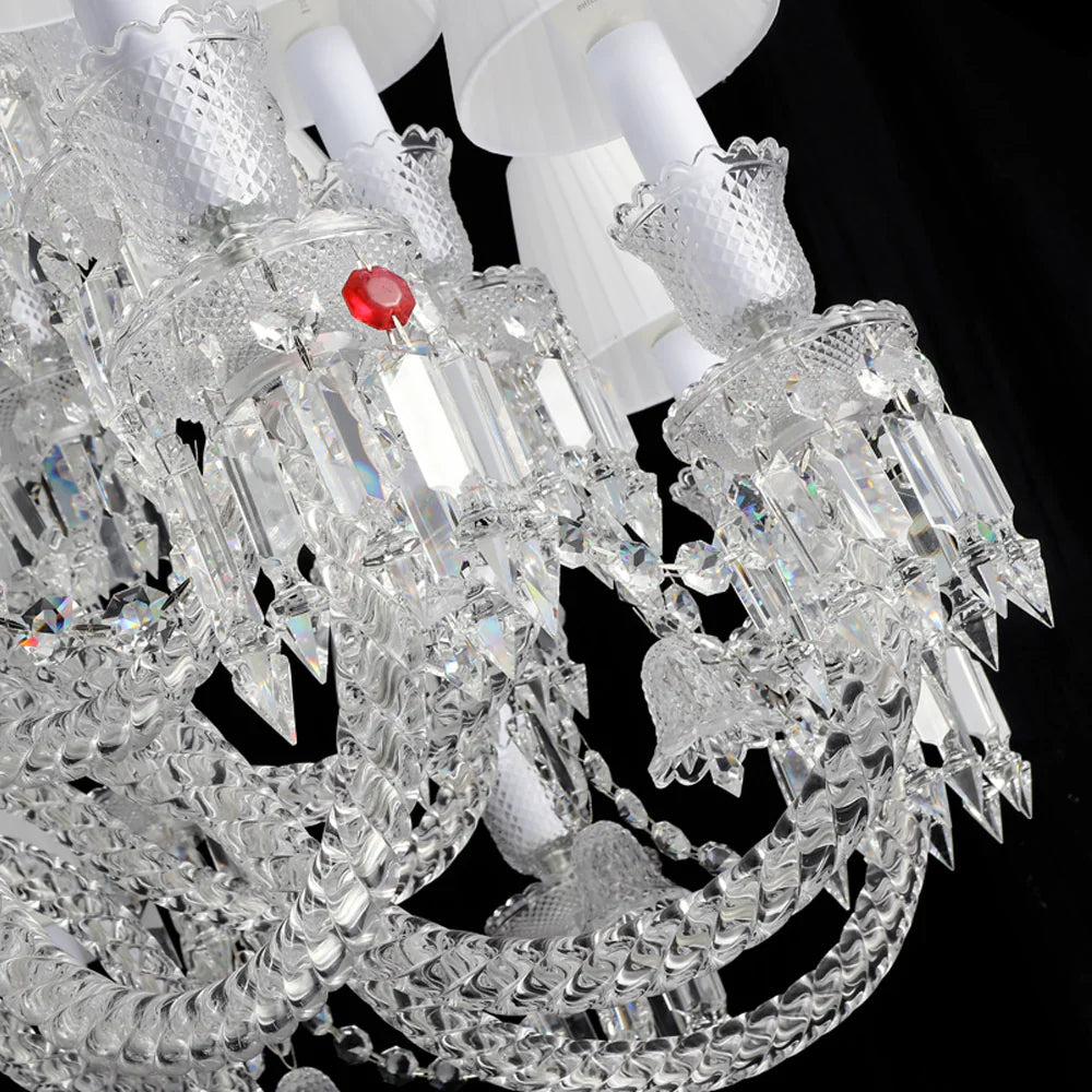 36 Lights Crystal Lighting with Lampshades