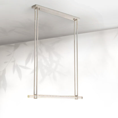 Aedubon Crystal Single Bar Linear Chandelier 60"