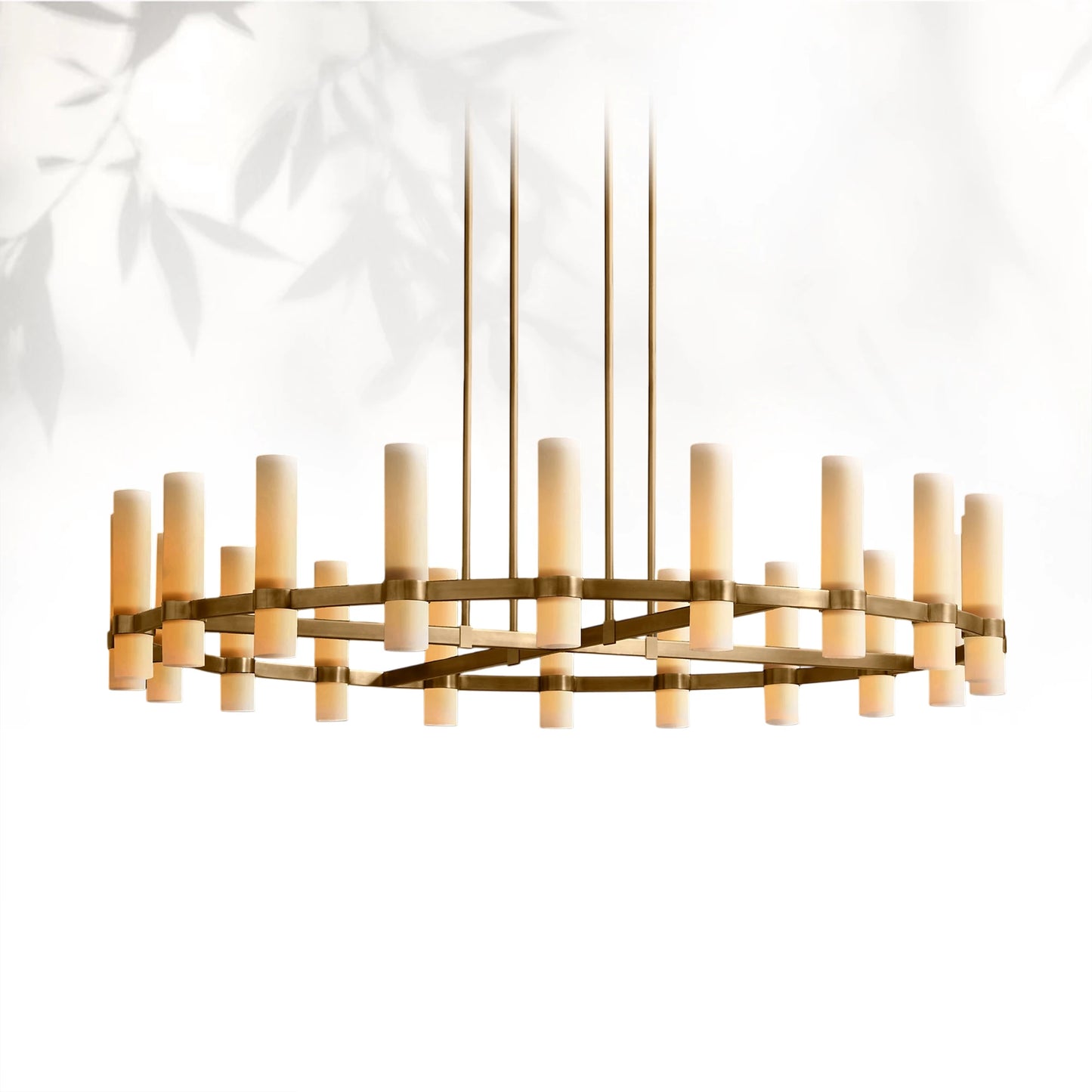 Lavelle Round Milk Glass Chandelier