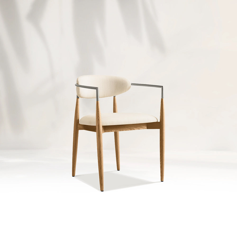 Arnod Fabric Dining Armchair