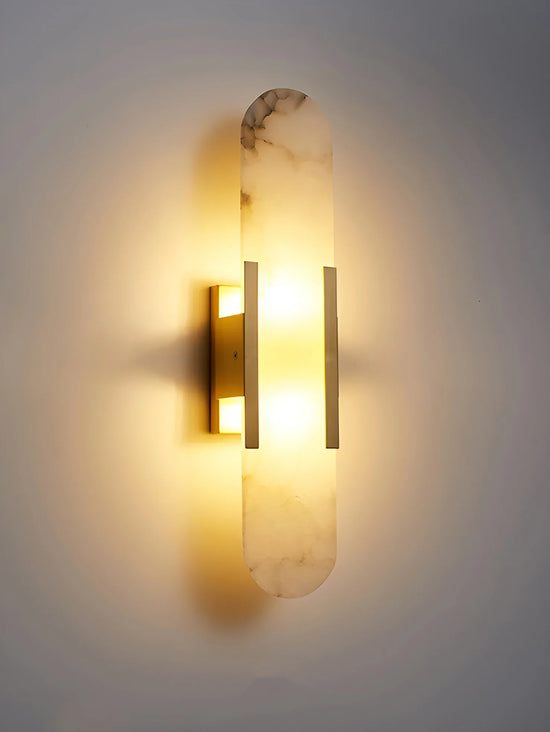 Modern Belange Elongated Alabaster Wall Lamp