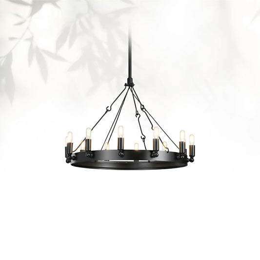 Camins Vintage Filament Outdoor Round Chandelier