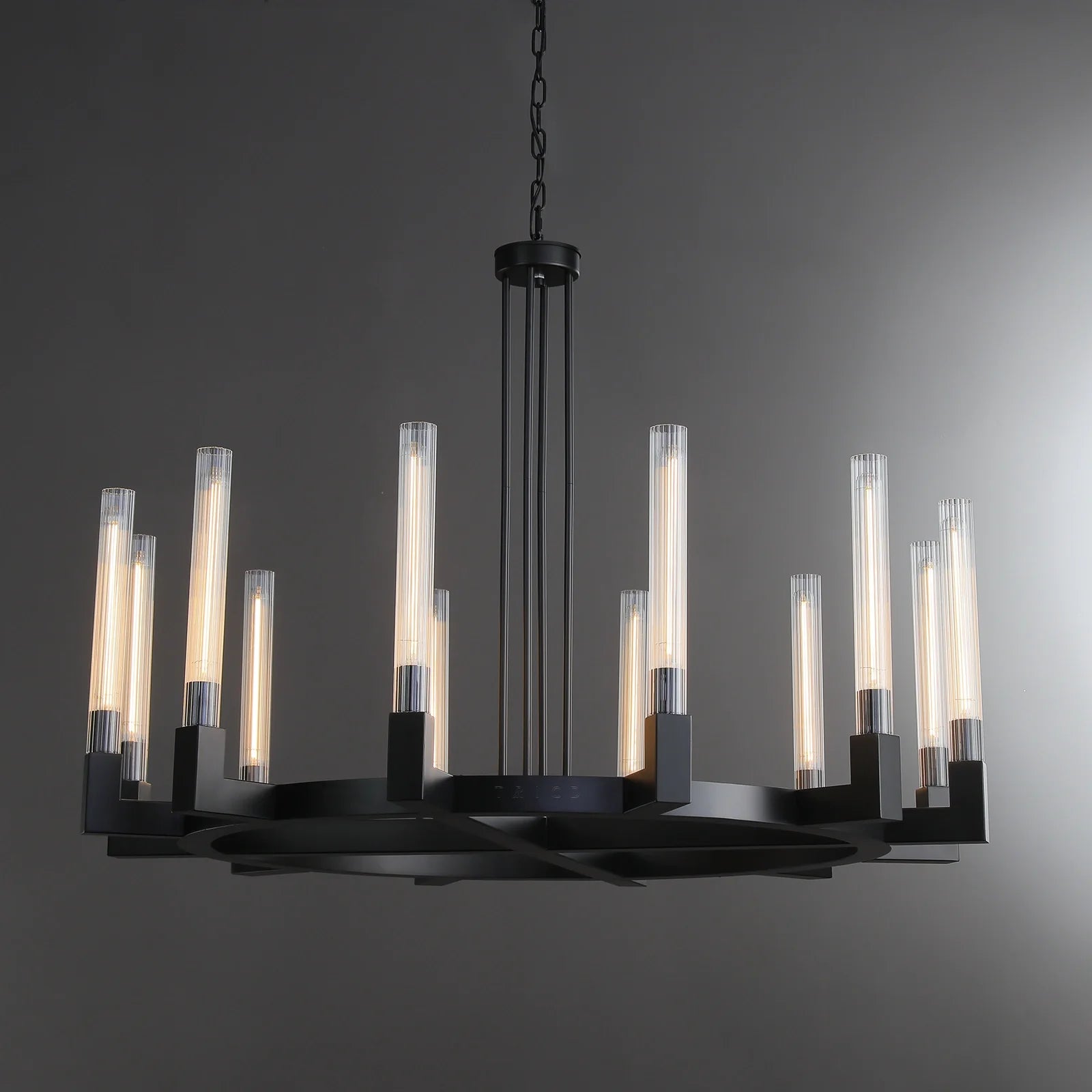 Cannel Glass Round Chandelier