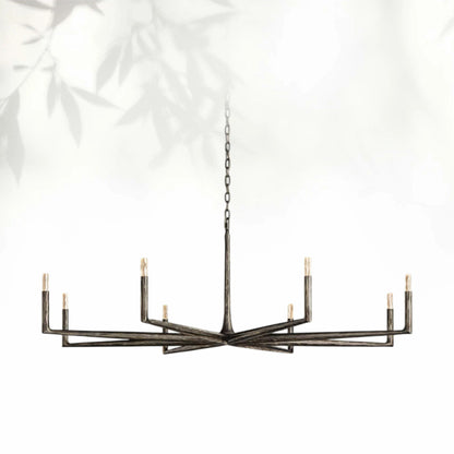Thaddeas Forged Round Chandelier 12"/36"/48"/60"/72"