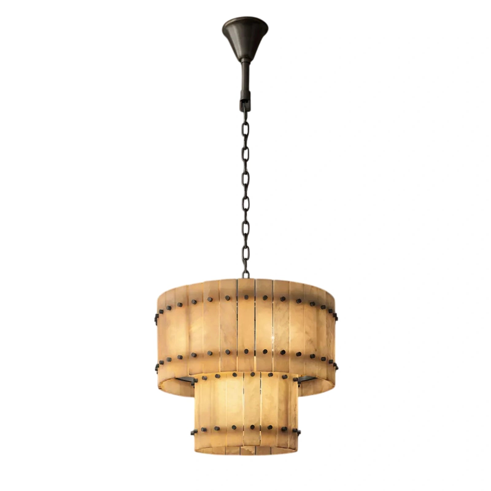 Sant Marco Alabaster Round Tiered Chandelier