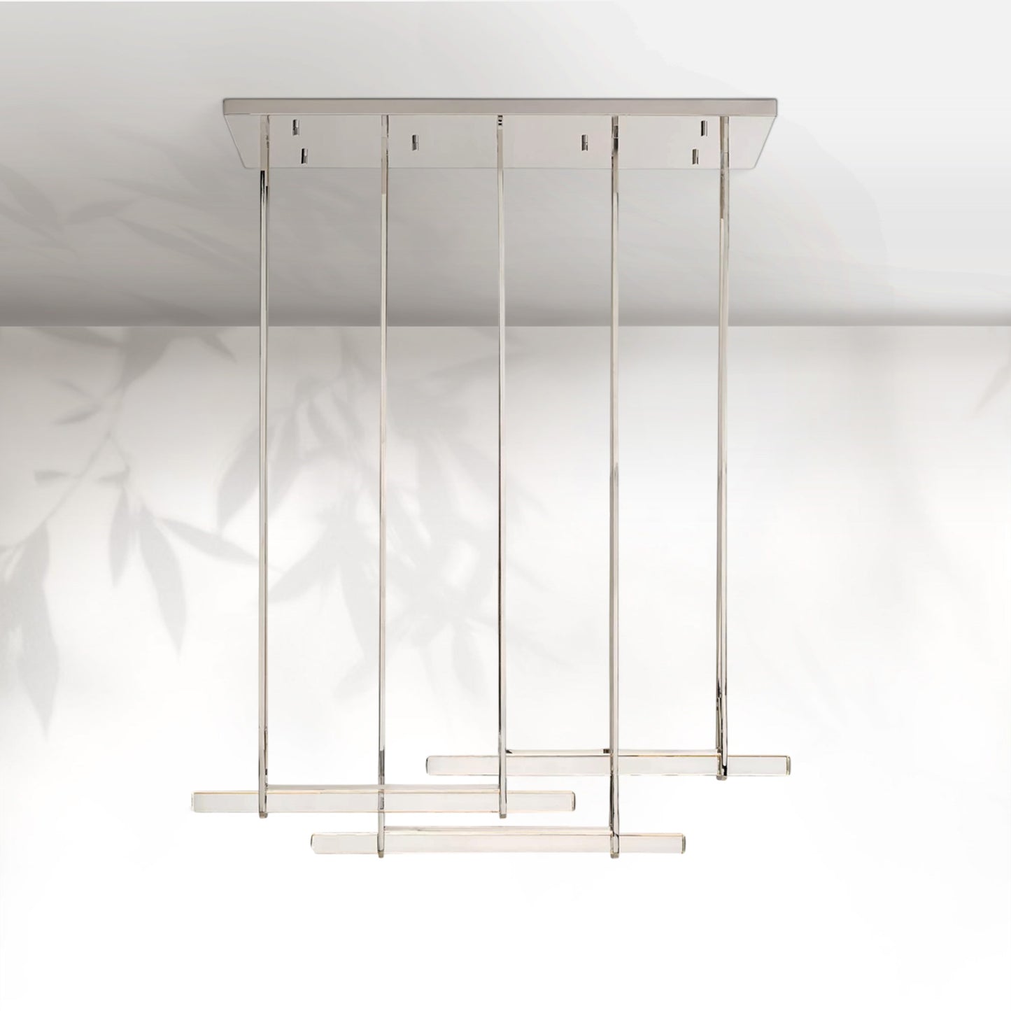 Aedubon Crystal Triple Bar Linear Chandelier