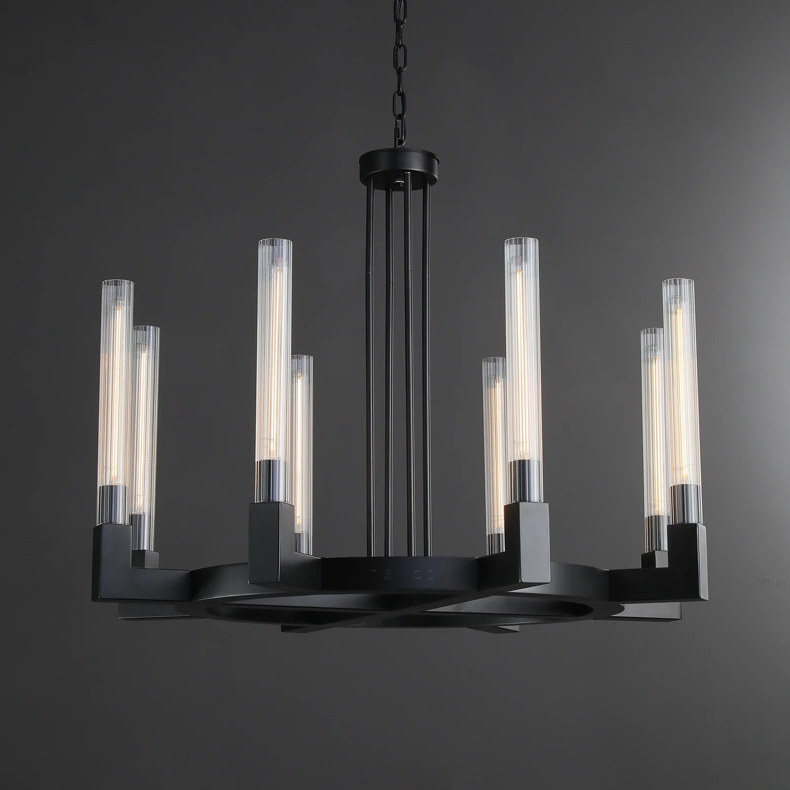 Cannel Glass Round Chandelier